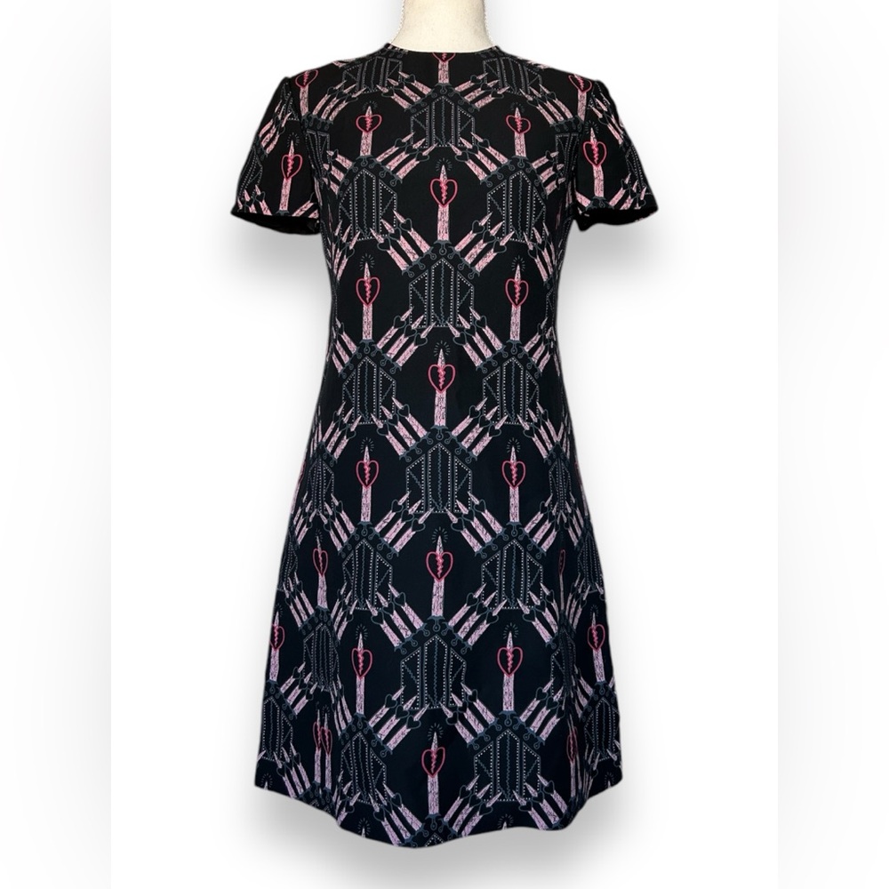 Valentino Loveblade Dress Sz 38 Cap Sleeve A Line Short Dress Authenticated Punk